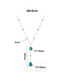 Turquoise Tassel Vintage Lariat Necklace-Necklaces-Krush Kandy, Women's Online Fashion Boutique Located in Phoenix, Arizona (Scottsdale Area)