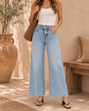 RISEN Kristyn Mid Rise Wide Jeans