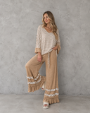 Willow Whimsy Stripe Ruffle Pant Set
