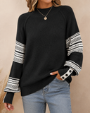 Retro Grid Waffle Knit Sweater