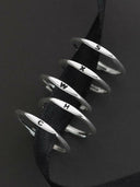 Sterling Silver Letter Minimalist Band Ring-Earrings-Krush Kandy, Women's Online Fashion Boutique Located in Phoenix, Arizona (Scottsdale Area)