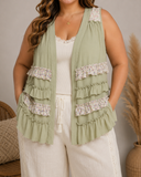 Ruffle Knit Cardigan