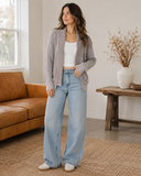 Rustic Charm Patchwork Cardigan