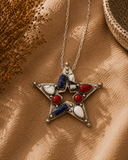 Americana Star Shield Pendant Necklace S.No 16