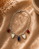 Stars & Stripes Charm Bracelet S.No 5