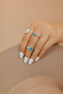 EXCLUSIVE: Free Spirit Sterling Silver Turquoise Ring-Band Rings-Rae Collective, Women's Online Fashion Boutique Located in Phoenix, Arizona (Scottsdale Area)