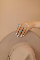 EXCLUSIVE: Free Spirit Sterling Silver Turquoise Ring-Band Rings-Krush Kandy, Women's Online Fashion Boutique Located in Phoenix, Arizona (Scottsdale Area)