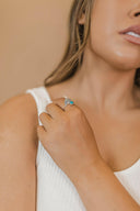 EXCLUSIVE: Free Spirit Sterling Silver Turquoise Ring-Band Rings-Rae Collective, Women's Online Fashion Boutique Located in Phoenix, Arizona (Scottsdale Area)