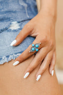 Lucky Turquoise Ring-Statement Rings-Krush Kandy, Women's Online Fashion Boutique Located in Phoenix, Arizona (Scottsdale Area)