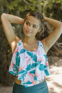 High Waist Floral Two Piece-Swimwear-Krush Kandy, Women's Online Fashion Boutique Located in Phoenix, Arizona (Scottsdale Area)