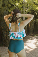 High Waist Floral Two Piece-Swimwear-Krush Kandy, Women's Online Fashion Boutique Located in Phoenix, Arizona (Scottsdale Area)