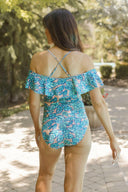 Off Shoulder One Piece Swimsuit-Swimwear-Krush Kandy, Women's Online Fashion Boutique Located in Phoenix, Arizona (Scottsdale Area)