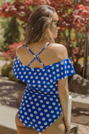 Off Shoulder One Piece Swimsuit-Swimwear-Krush Kandy, Women's Online Fashion Boutique Located in Phoenix, Arizona (Scottsdale Area)