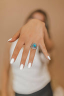Tell Me A Story Turquoise Ring-Band Rings-Rae Collective, Women's Online Fashion Boutique Located in Phoenix, Arizona (Scottsdale Area)