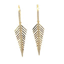 Tropical Vibes Leaf Earrings-Drop Earrings-Rae Collective, Women's Online Fashion Boutique Located in Phoenix, Arizona (Scottsdale Area)