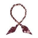 Wine Luxe Scarf Chain Bag Strap – Burgundy Bloom