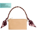 Wine Luxe Scarf Chain Bag Strap – Burgundy Bloom