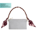 Wine Luxe Scarf Chain Bag Strap – Burgundy Bloom