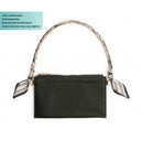 Classic Chic Scarf Chain Bag Strap – Black & White Stripe