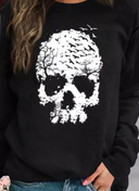 Bat skull graphic sweater top-Sweaters-Krush Kandy, Women's Online Fashion Boutique Located in Phoenix, Arizona (Scottsdale Area)