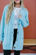 Cable Knit Button Cardigan-Cardigans-Krush Kandy, Women's Online Fashion Boutique Located in Phoenix, Arizona (Scottsdale Area)