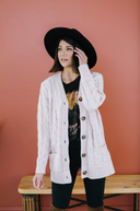 Cable Knit Button Cardigan-Cardigans-Krush Kandy, Women's Online Fashion Boutique Located in Phoenix, Arizona (Scottsdale Area)