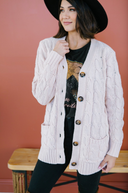 Cable Knit Button Cardigan-Cardigans-Krush Kandy, Women's Online Fashion Boutique Located in Phoenix, Arizona (Scottsdale Area)