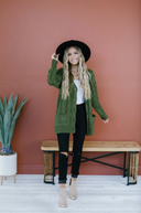 Cable Knit Button Cardigan-Cardigans-Krush Kandy, Women's Online Fashion Boutique Located in Phoenix, Arizona (Scottsdale Area)