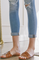 KanCan Callie Mid Rise Distressed Ankle Skinny Jean-Jeans-Rae Collective, Women's Online Fashion Boutique Located in Phoenix, Arizona (Scottsdale Area)