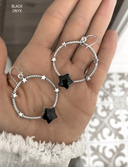 Star Gazed Hoop Sterling Silver Earring-Drop Earrings-Rae Collective, Women's Online Fashion Boutique Located in Phoenix, Arizona (Scottsdale Area)