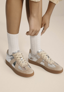 Maison Leather Suede Sneakers | Silver-Sneakers-Rae Collective, Women's Online Fashion Boutique Located in Phoenix, Arizona (Scottsdale Area)