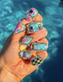 Kandy Multi Colored Sterling Silver Rings | MADE TO ORDER-Ring Sizers-Rae Collective, Women's Online Fashion Boutique Located in Phoenix, Arizona (Scottsdale Area)