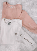 Embroidered She Is Strong Sweatshirt PREORDER-Graphic Tees-Krush Kandy, Women's Online Fashion Boutique Located in Phoenix, Arizona (Scottsdale Area)