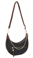Nova Chain Monochromatic Checkered Detail Crossbody-Purses & Bags-Rae Collective, Women's Online Fashion Boutique Located in Phoenix, Arizona (Scottsdale Area)