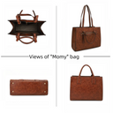Avery 2-in-1 Floral Embossed Tote Set-Purses & Bags-Rae Collective, Women's Online Fashion Boutique Located in Phoenix, Arizona (Scottsdale Area)