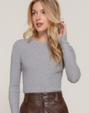 Luxe Ribbed Long Sleeve Crew Sweater-Tops-Rae Collective, Women's Online Fashion Boutique Located in Phoenix, Arizona (Scottsdale Area)