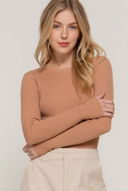 Luxe Ribbed Long Sleeve Crew Sweater-Tops-Krush Kandy, Women's Online Fashion Boutique Located in Phoenix, Arizona (Scottsdale Area)