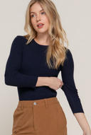 Luxe Ribbed Long Sleeve Crew Sweater-Tops-Krush Kandy, Women's Online Fashion Boutique Located in Phoenix, Arizona (Scottsdale Area)