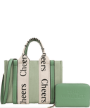 Cheers (Tote Bag) Shoulder Bag With Wallet Set-Purses & Bags-Rae Collective, Women's Online Fashion Boutique Located in Phoenix, Arizona (Scottsdale Area)