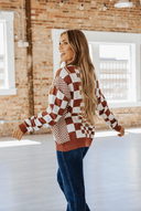 Check Me Out Checked Sweater-Sweaters-Rae Collective, Women's Online Fashion Boutique Located in Phoenix, Arizona (Scottsdale Area)