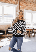 Check Me Out Checked Sweater-Sweaters-Rae Collective, Women's Online Fashion Boutique Located in Phoenix, Arizona (Scottsdale Area)