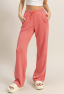 High-Waist Drawstring Straight-Cut Pants-Sweatpants-Krush Kandy, Women's Online Fashion Boutique Located in Phoenix, Arizona (Scottsdale Area)