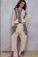 POL Multi Fabric Hooded Button Down Shacket-Shackets-Rae Collective, Women's Online Fashion Boutique Located in Phoenix, Arizona (Scottsdale Area)
