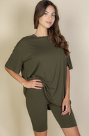 Loose Fit Oversized Bike Short Set| S-2X-2 Piece Outfit Sets-Rae Collective, Women's Online Fashion Boutique Located in Phoenix, Arizona (Scottsdale Area)