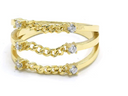 CZ Crystal Chain Ring-Rae Collective, Women's Online Fashion Boutique Located in Phoenix, Arizona (Scottsdale Area)