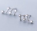 925 Sterling Silver CZ Constellation Stud Earrings-Earrings-Rae Collective, Women's Online Fashion Boutique Located in Phoenix, Arizona (Scottsdale Area)