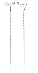 925 Sterling Silver Tassel Threader Earring-Earrings-Krush Kandy, Women's Online Fashion Boutique Located in Phoenix, Arizona (Scottsdale Area)