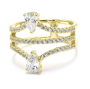 CZ Crystal Tears of Fate Ring | Gold or Silver-Rae Collective, Women's Online Fashion Boutique Located in Phoenix, Arizona (Scottsdale Area)