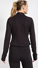 BUTTER LONG SLEEVE CROP DEFINE JACKET-Krush Kandy, Women's Online Fashion Boutique Located in Phoenix, Arizona (Scottsdale Area)