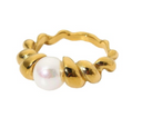 Freshwater Pearl Dainty Band Ring-Rae Collective, Women's Online Fashion Boutique Located in Phoenix, Arizona (Scottsdale Area)